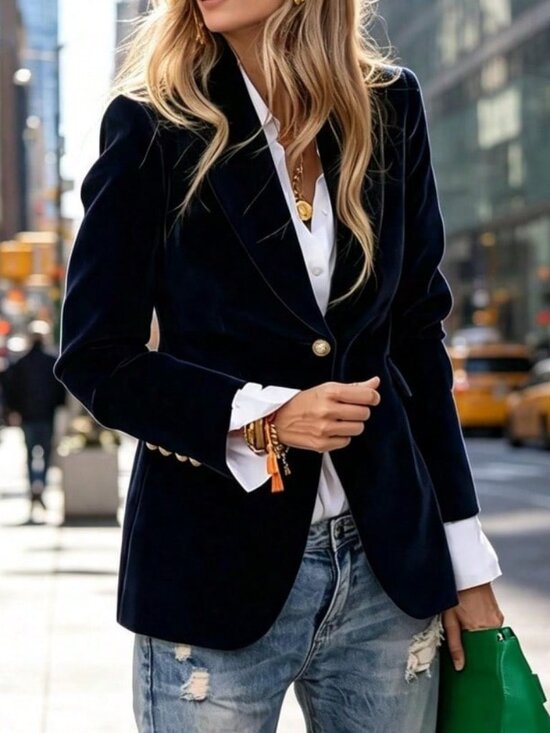 Jackets & Blazers - Black ElegantWomen's  Suit Coat